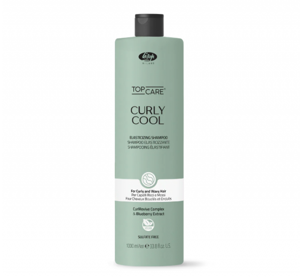 LISAP Top Care CURLY COOL Elasticizing Shampoo Шампоан за еластични къдрици 1000ml